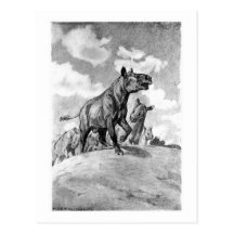 Alice B. Woodward: Hyracodon Kunst poscard Postkarten