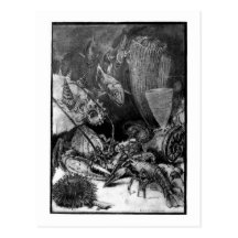 Alice B. Woodward: Kunstpostkarte des kreidigen Ze