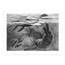 Alice B. Woodward: Plesiosaurians Kunstpostkarte