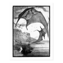 Alice B. Woodward: Pteranodon Kunstpostkarte