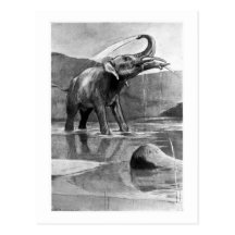 Alice B. Woodward: Tetrabelodon Kunstpostkarte