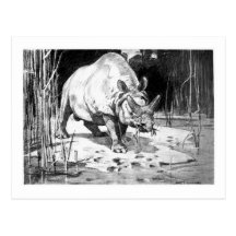 Alice B. Woodward: Titanotherium Kunstpostkarte
