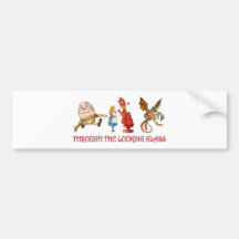 ALICE DURCH DEN SPIEGEL AUTOSTICKER