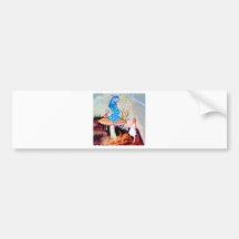 Alice ersucht um Rat von einer Raupe Autosticker