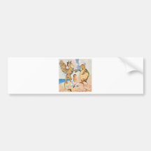 Alice hört zum Greif und zur Scheinschildkröte Autosticker
