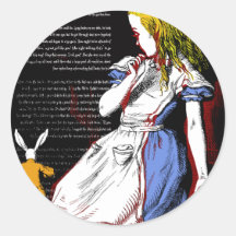 Alice im Wunderland-Aufkleber