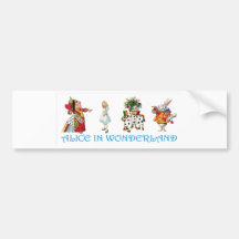 ALICE IM WUNDERLAND AUTOAUFKLEBER