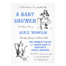 Alice im Wunderland-Einladung
