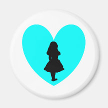 Alice im Wunderland-Liebe Magnets