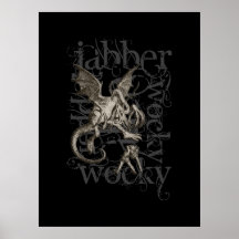Alice In Wonderland Jabberwocky Grunge (Single) Poster