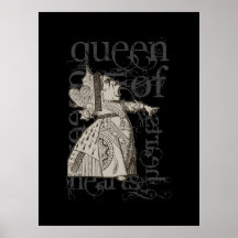 Alice In Wonderland Queen of Heart Grunge (Single) Poster