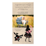 Alice in Wonderland Thank You Baby Photo Card fotokarten