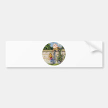 Alice trifft Humpty Dumpty im Märchenland Auto Sticker