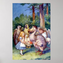 Alice u. das Dodo-farbenreiche Plakat