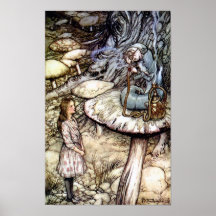 Alice und die Raupe Posterdrucke
