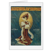 Alice, wo Kunst-Tausend-Gehen? Songbook-Abdeckung Karte