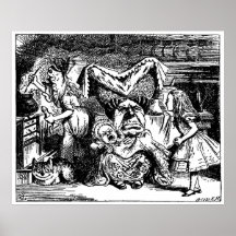 Alices Abenteuer in der Märchenland-Illustration Plakatdrucke