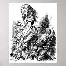 Alices Abenteuer in der Märchenland-Illustration Plakatdrucke