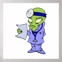Alien-Doktor Plakate