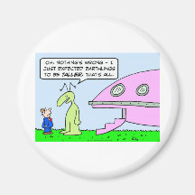 alien Saucer-Erdenbürgerhöheres erwartet Magnete