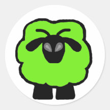 Alien-Schaf-Aufkleber