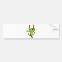 Alien-Teufel Autoaufkleber