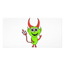 Alien-Teufel Photokarte