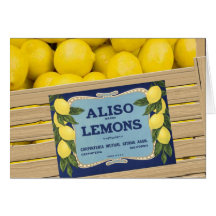 Aliso Zitronen Grußkarte