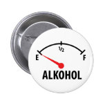 Alkohol Anzeige Seitenblickikone Anstecknadelbuttons