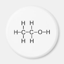 Alkohol - chemische Formel Kühlschrankmagnete