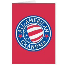 All-Amerikanische Großmutter Grußkarte