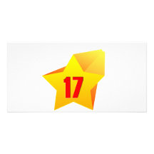 All Star siebzehn Jahre alt! Geburtstag Photokarten