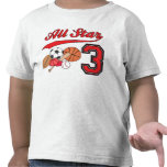 All Star-Sport-3. Geburtstag T-shirts