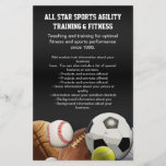 All Star-Sport-Bälle mit Backsteinmauer Flyer
