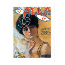 Alla Vintage Songbook-Abdeckung Postkarten