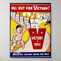 Alle heraus für Sieg, Sieg im Jahre 1943 Posterdrucke