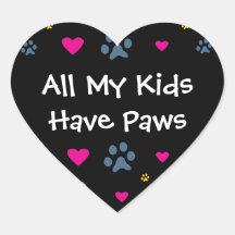 Alle meine Kind-Kinder haben Tatzen Sticker