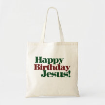 Alles Gute zum Geburtstag Jesus ist es Weihnachten Einkaufstaschen