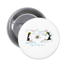 Alles Gute zum Geburtstag, lieb! Niedliche pinguin Anstecknadel