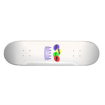 Alles Gute zum Geburtstag zu mir Kuchen u. Ballone Individuelles Skateboard