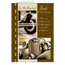Alles- Gute zum Geburtstagonkel, Kartenautos Onkel