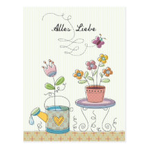 Alles Liebe Postkarte