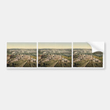 Allgemeine Ansicht, Jerusalem, Landsklassiker Phot Auto Sticker
