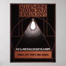 Allgemeine Elektrizitats Gesellschaft AEG Poster