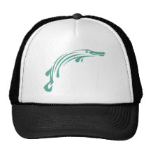 Alligatorkaimanfisch-Fische Kult Cap