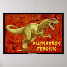 Allosaurus Posterdruck