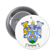 Almasy 2 Familien-ungarisches Wappen Anstecknadelbuttons