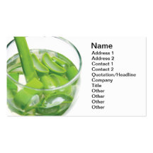 Aloe-Vera-Cocktail Visitenkarten