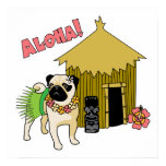 Aloha! Hawaiische Mops-Plakate und Drucke poster