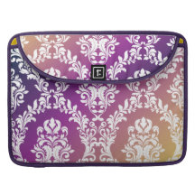 Aloha lila gelbe weiße Damast311 mac-Hülse Sleeves Für MacBooks
